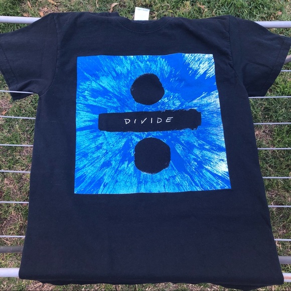 Ed Sheeran Other - Ed Sheeran Divide Tour 2017 Merch Black&Blue Shirt